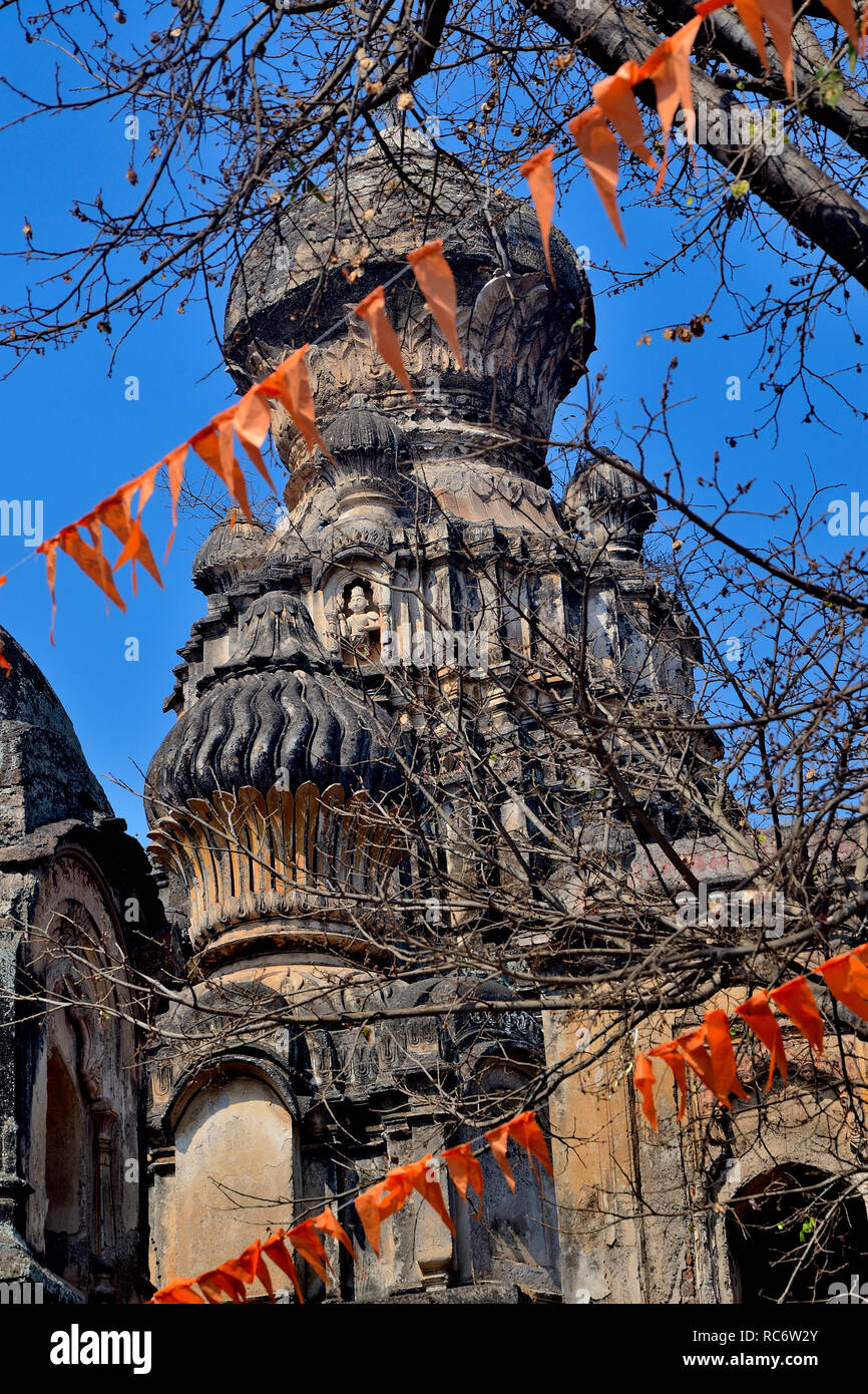 Dakshin Kashi Shiv Mandir, Mahuli Sangam, Satara, Maharashtra, India Foto Stock