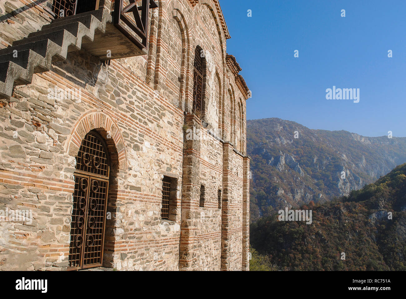 Asen della fortezza in città Asenovgrad, Bulgaria Foto Stock