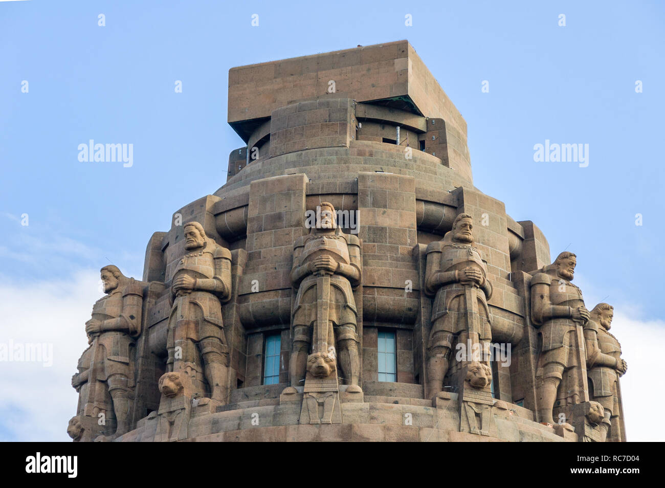 LEIPZIG, in Sassonia, Germania - 21 marzo, 2008: la cupola del monumento alla battaglia delle nazioni (Volkerschlachtdenkmal) di Lipsia, in Sassonia, Germania Foto Stock