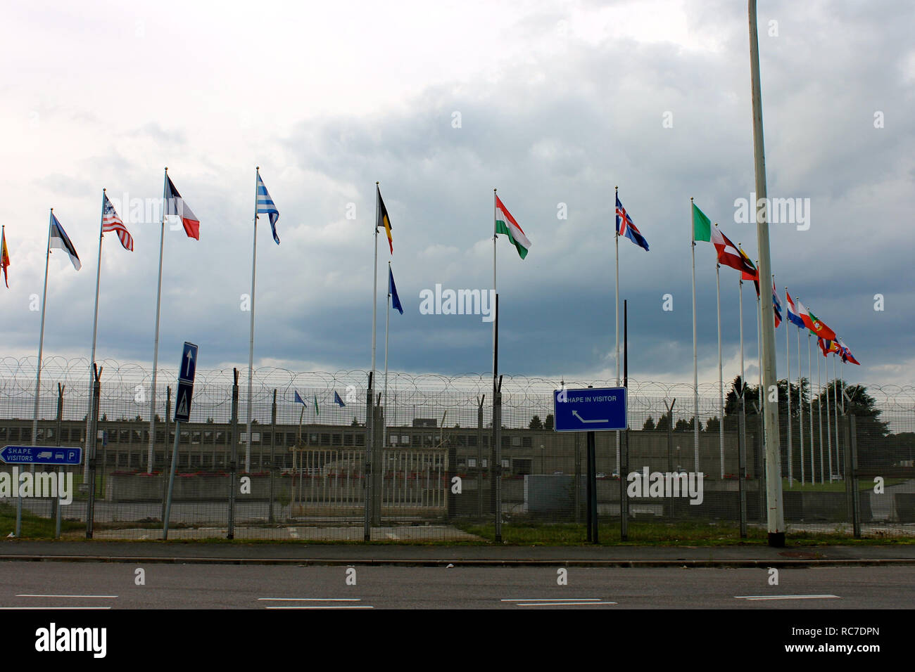 Mons, Belgio. La forma (Quartier generale supremo delle potenze alleate in Europa), sede dell'Organizzazione del Trattato del Nord Atlantico il Comando alleato Operatio Foto Stock