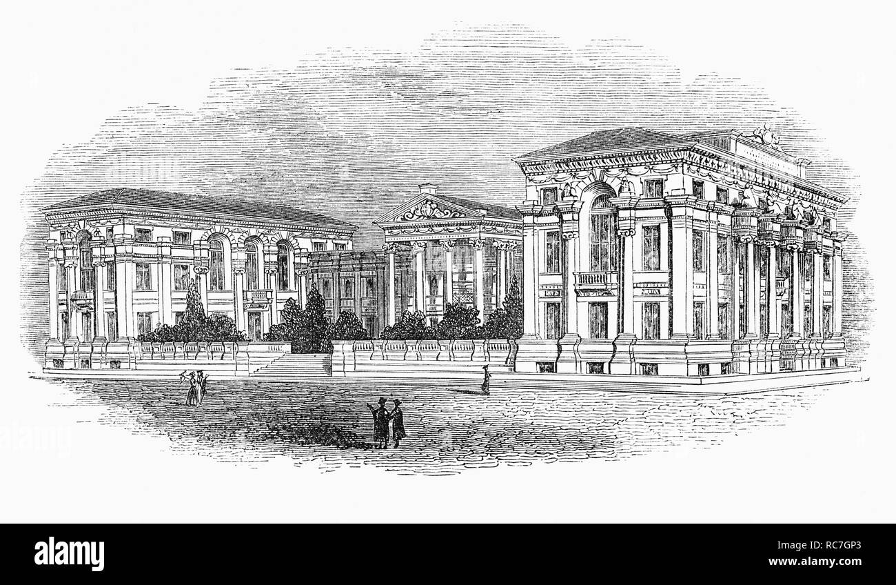 L'istituzione di Taylor (comunemente noto come Taylorian) è l'Università di Oxford libreria dedicata allo studio delle lingue europee. Esso è stato istituito nel 1845, in gran parte finanziato da un lascito del patrimonio del notevole architetto Sir Robert Taylor (1714-1788). Lingue europee moderne non sono state poi insegnò all'università. Foto Stock