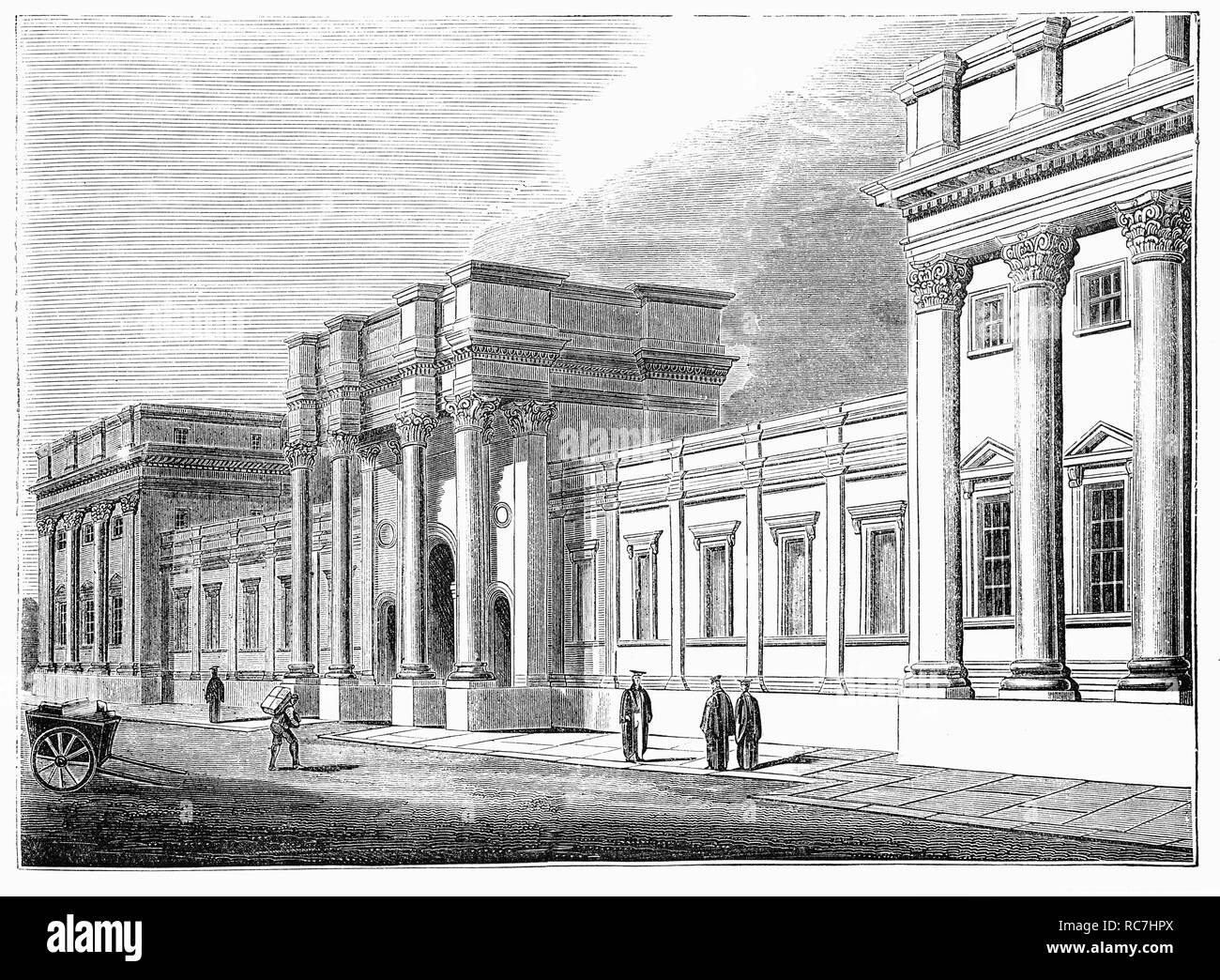 La nuova università ufficio stampa, a Oxford, Inghilterra. L università fu coinvolto nel commercio di stampa intorno al 1480, e si è trasformato in una grande stampante di Bibbie, libri di preghiera, e opere accademiche. Oxford University Press ha avuto sul progetto che divenne l'Oxford English Dictionary nel tardo XIX secolo e ampliata per soddisfare le sempre crescenti costi del lavoro. Come risultato, gli ultimi cento anni ha visto Oxford pubblicare libri per bambini, scuola di libri di testo, musica, riviste, il mondo il Classics serie e una gamma di insegnamento della lingua inglese testi. Foto Stock