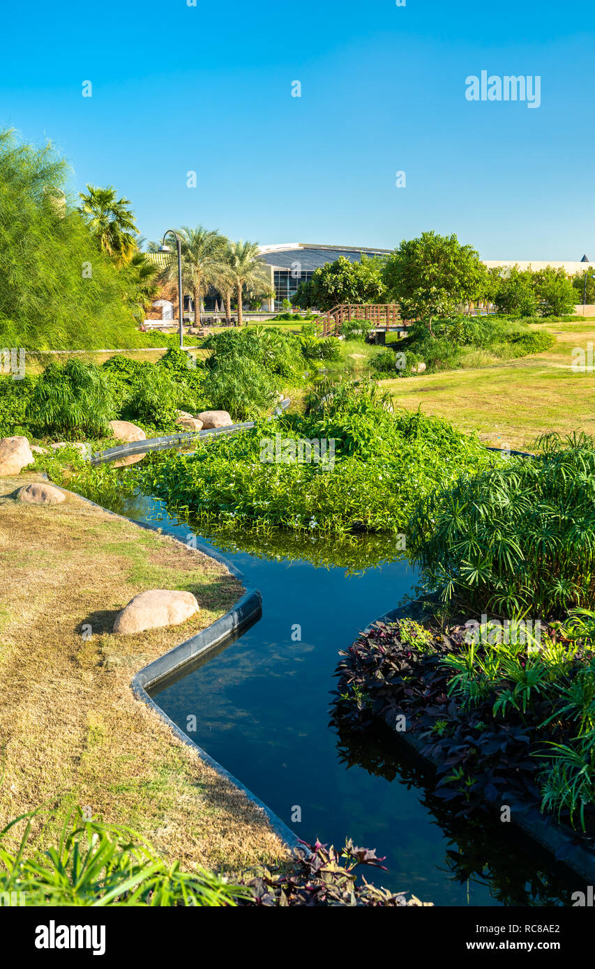 Boulevard Park di Salmiya, Kuwait Foto Stock