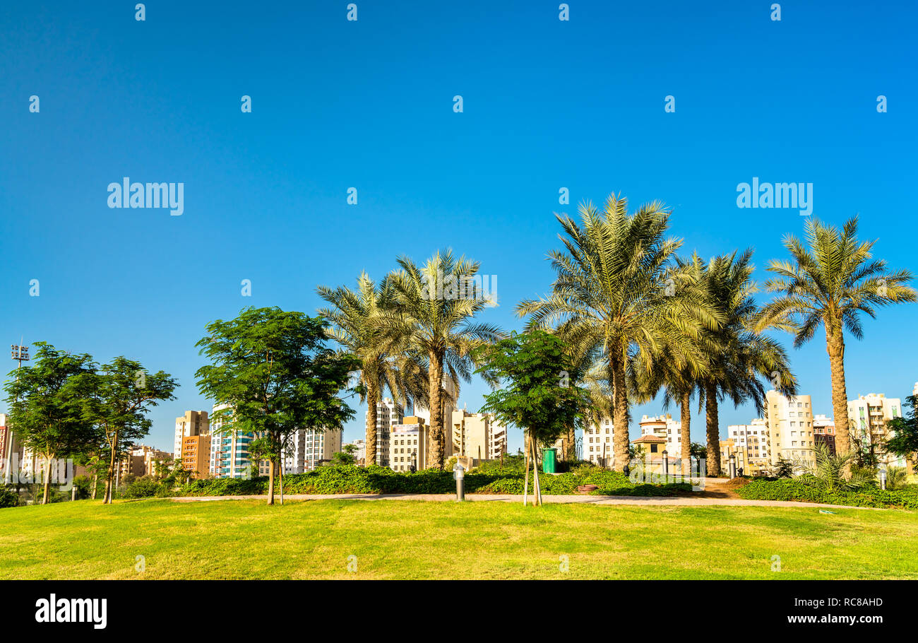 Boulevard Park di Salmiya, Kuwait Foto Stock