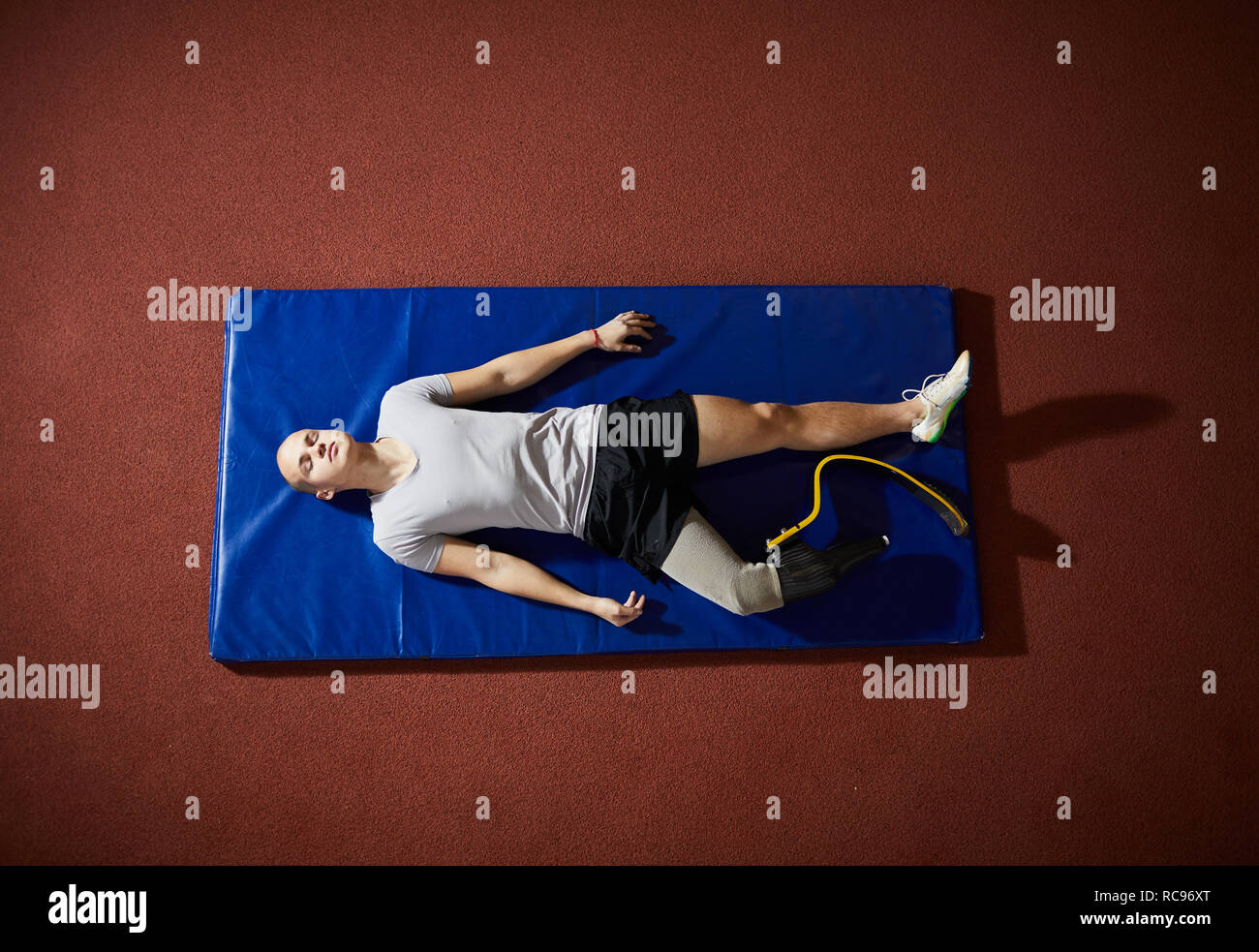 Sportivo paralimpico Foto Stock