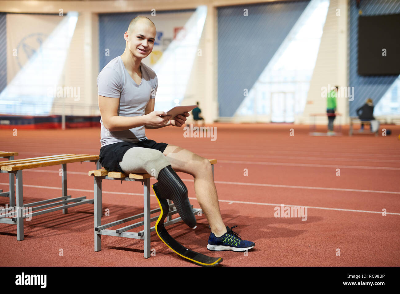Networking sportivo Foto Stock