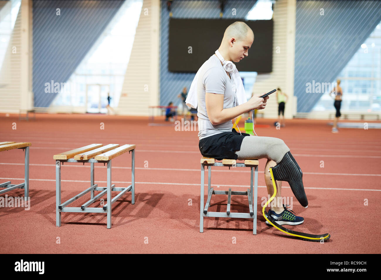 Qualcosa da ascoltare Foto Stock