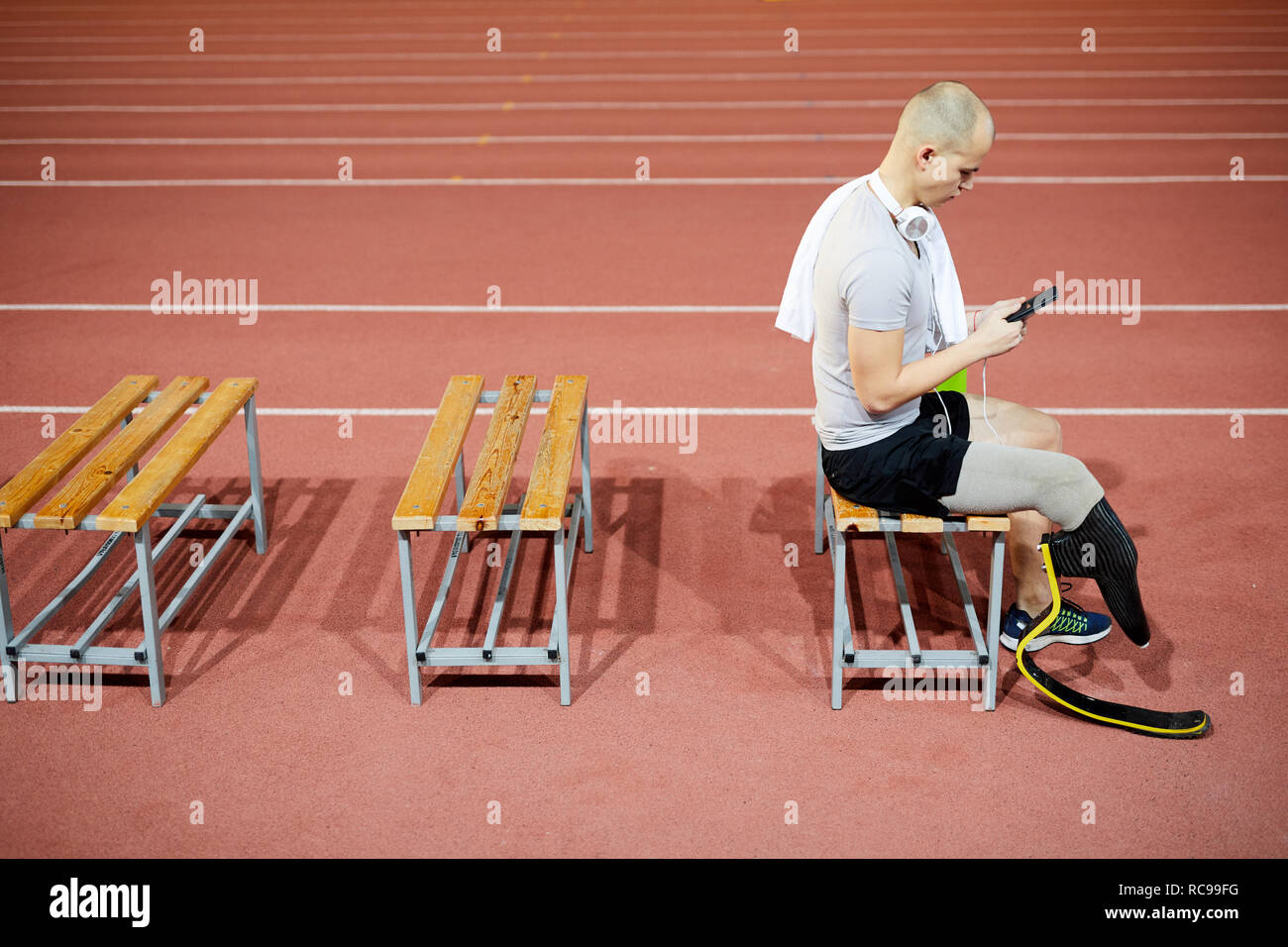 Scorrimento nella playlist Foto Stock