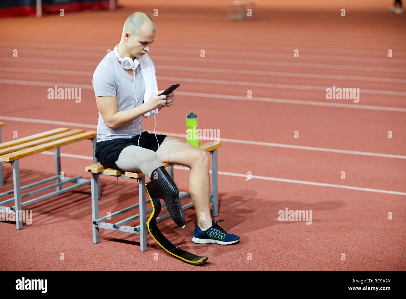 Dopo l'allenamento Foto Stock