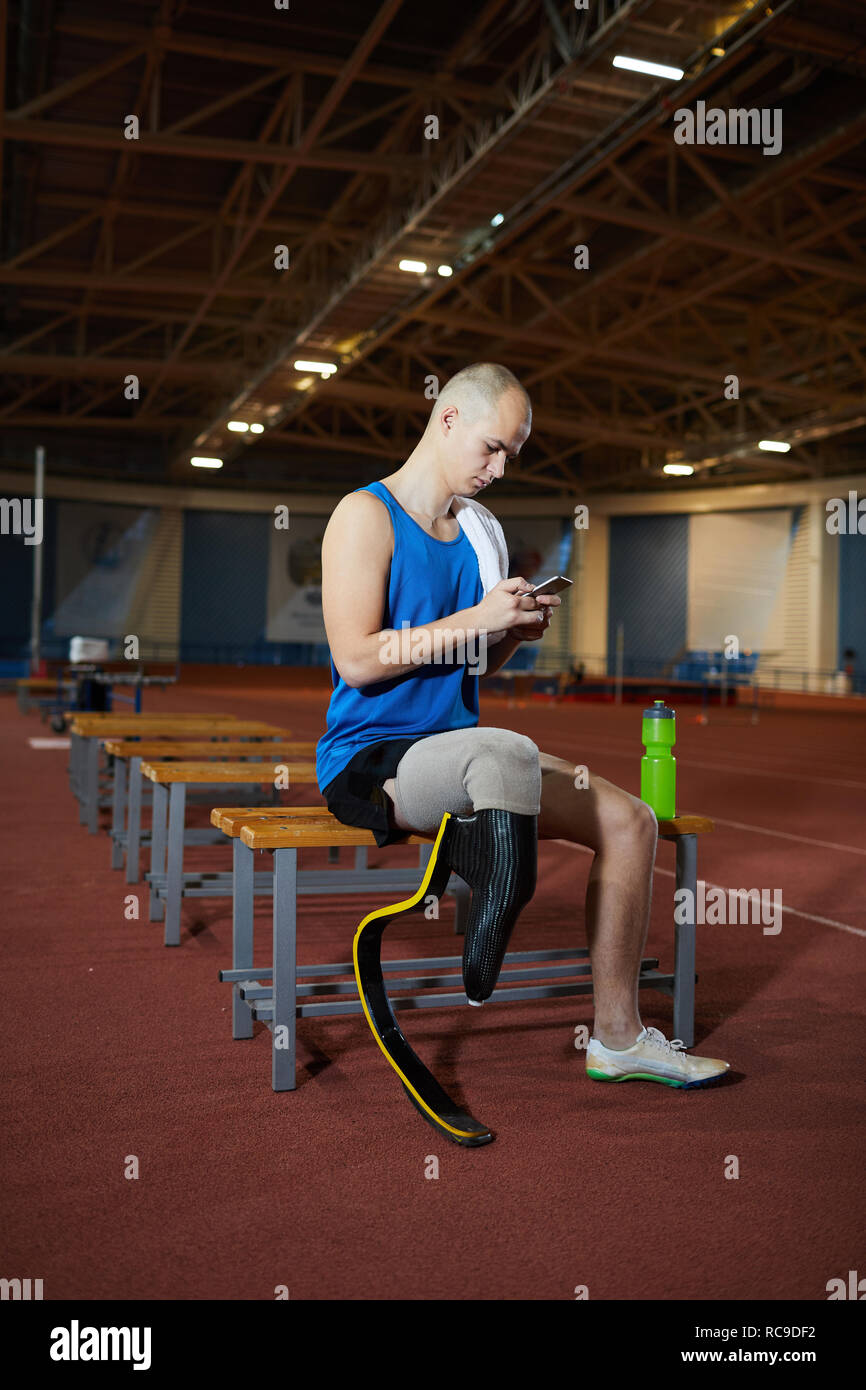 Scrivere messaggi su stadium Foto Stock