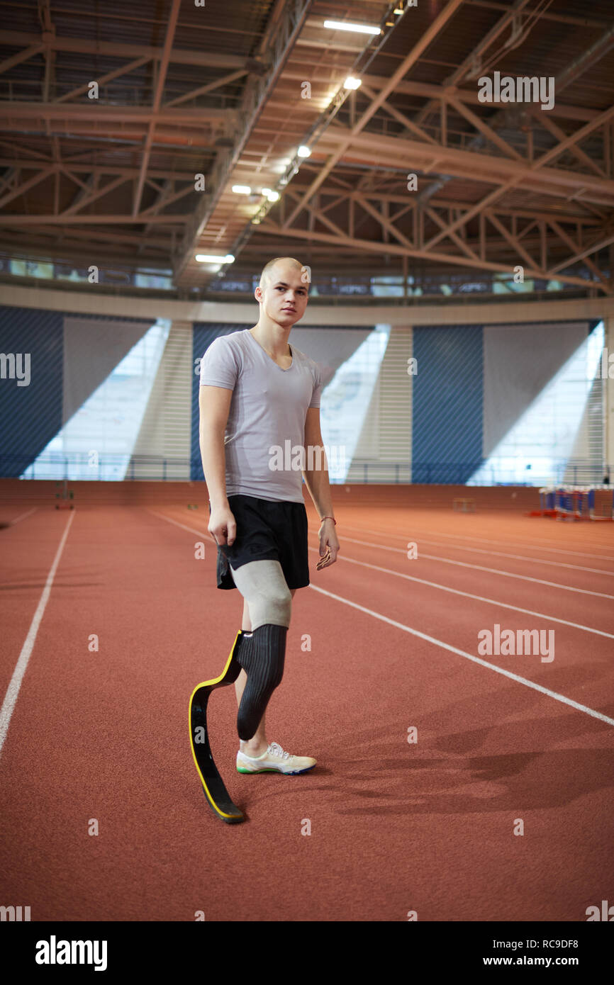 Sportivo sul Stadium Foto Stock