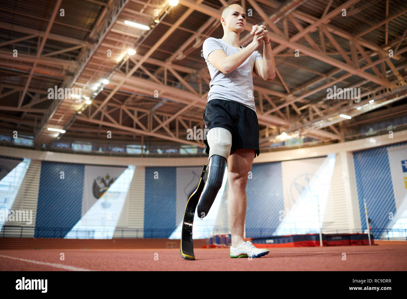 Warm-up per le mani Foto Stock
