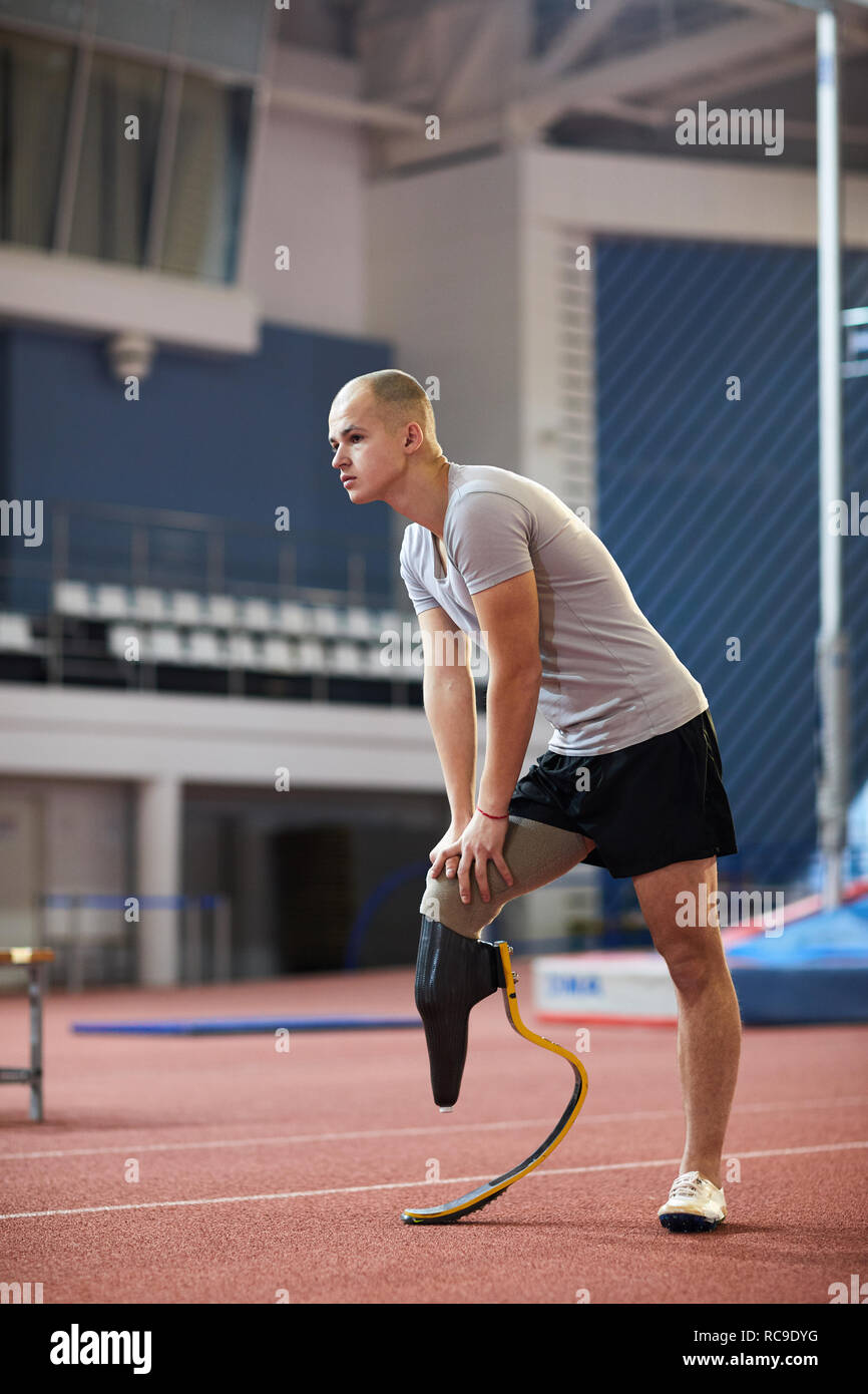 Esercizio per le gambe Foto Stock
