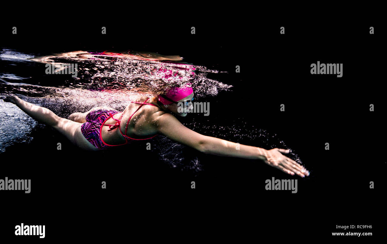 Piscina di Freestyle Foto Stock