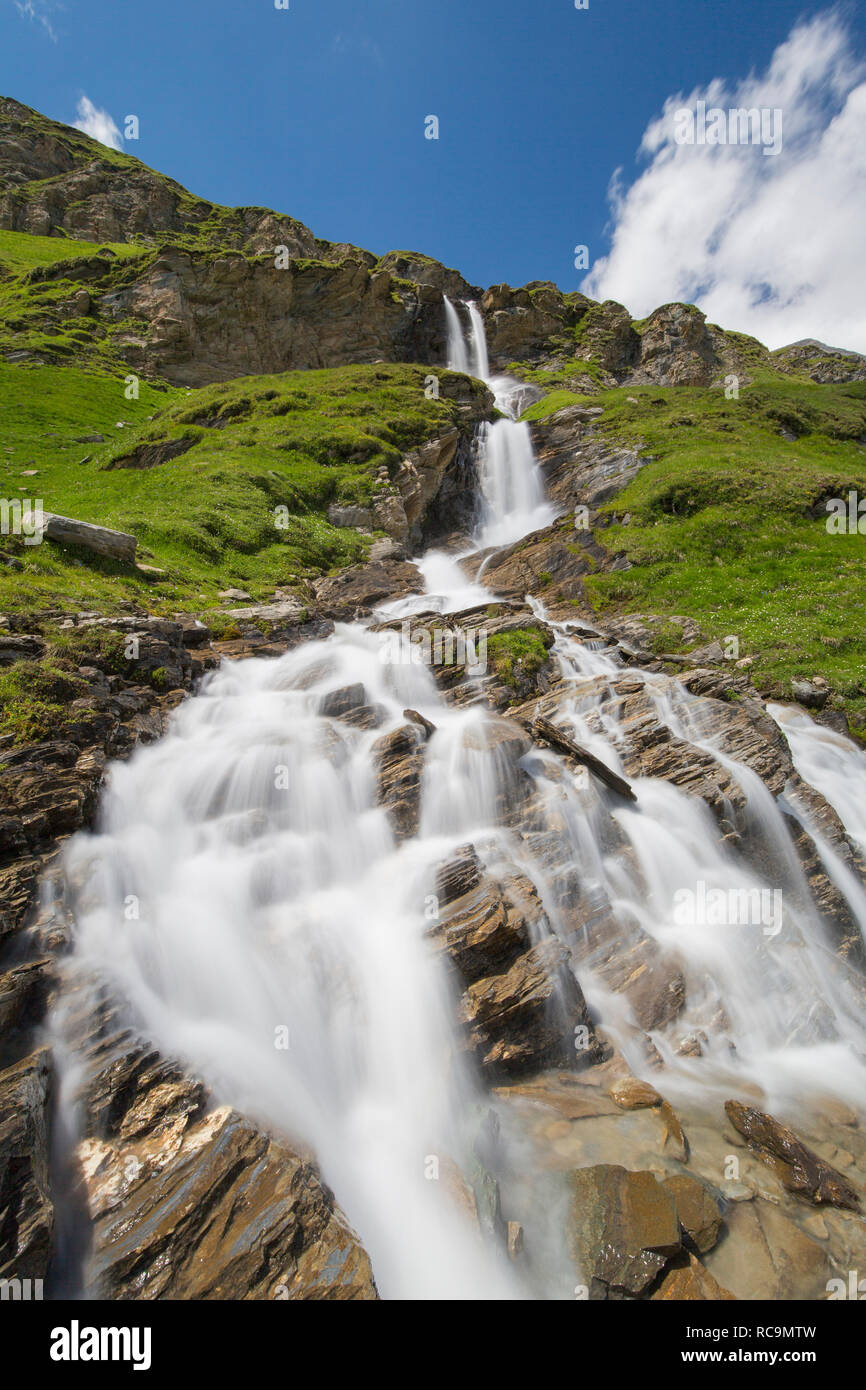 Nassfeld cascata nel Parco Nazionale degli Alti Tauri in Carinzia, Austria / Carinzia, Austria Foto Stock