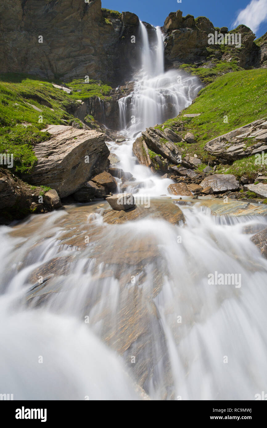 Nassfeld cascata nel Parco Nazionale degli Alti Tauri in Carinzia, Austria / Carinzia, Austria Foto Stock