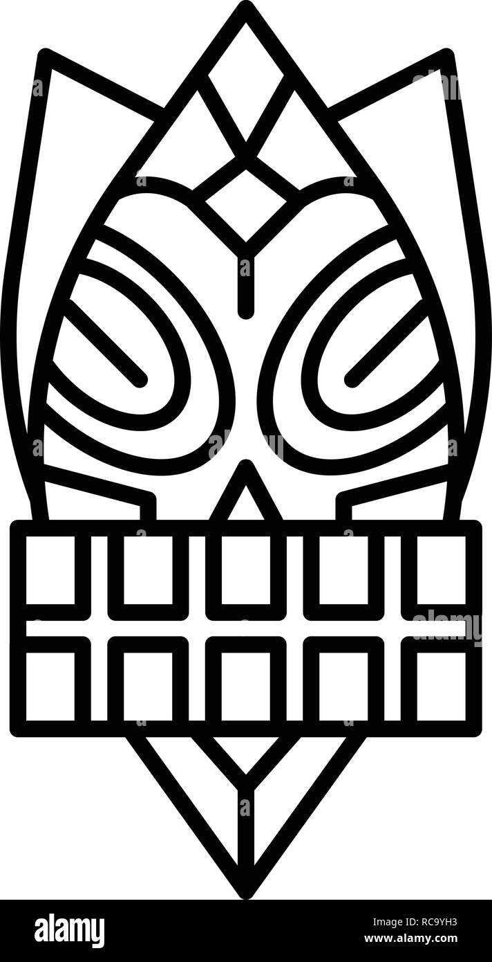 American Idol, l'icona di stile di contorno Illustrazione Vettoriale