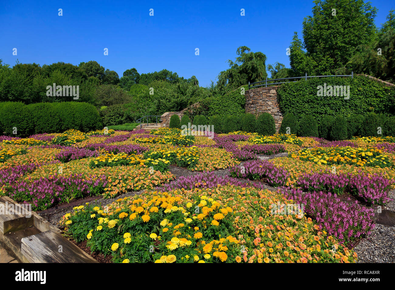 Modellato Giardino Quilt in Asheville Carolina del Nord Foto Stock