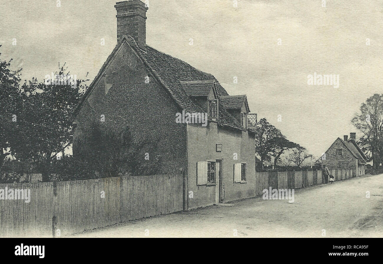 Bunyan cottage Elstow 1904 Foto Stock