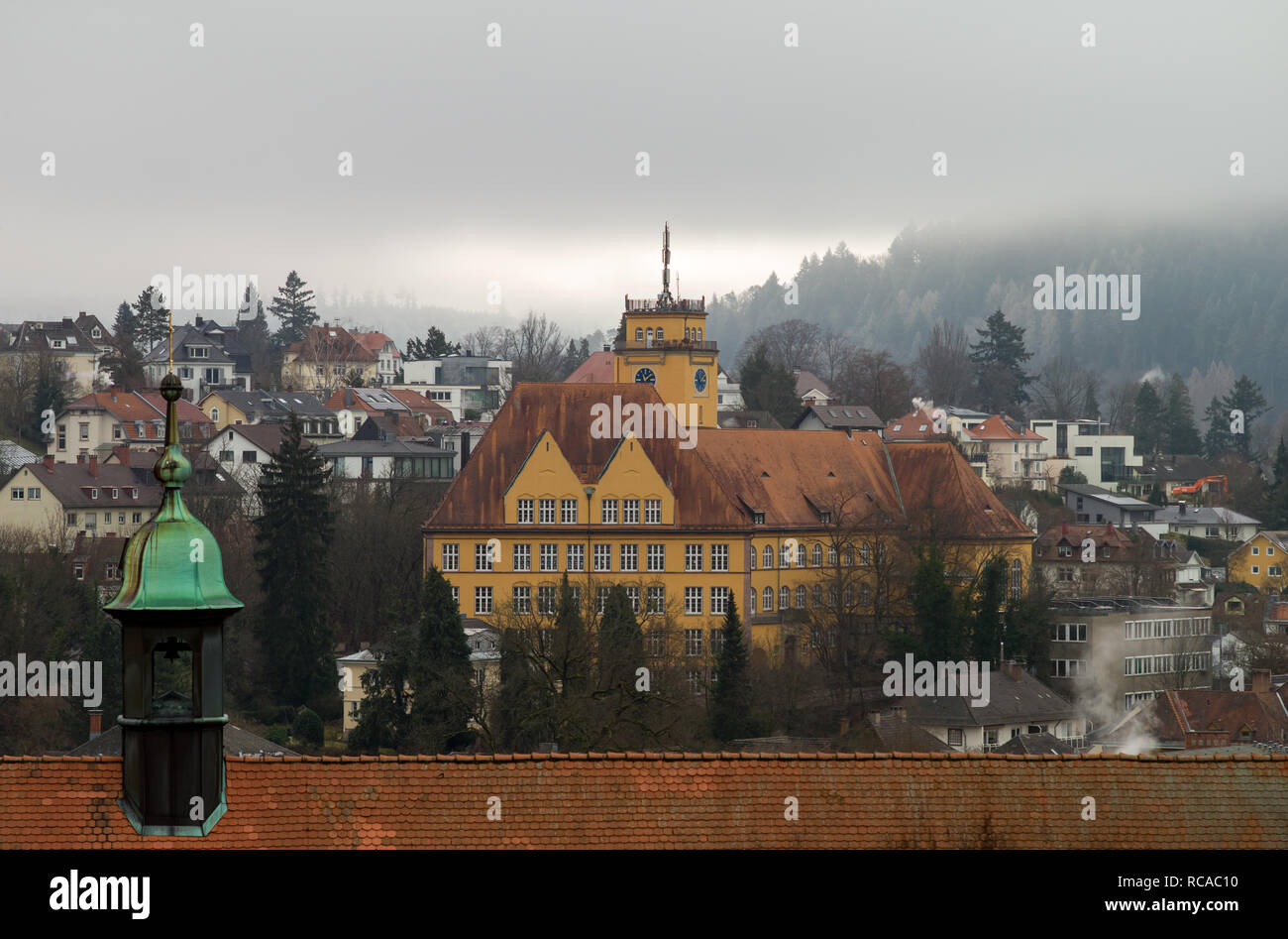 Vista di Baden Baden città termale, Germania Foto Stock