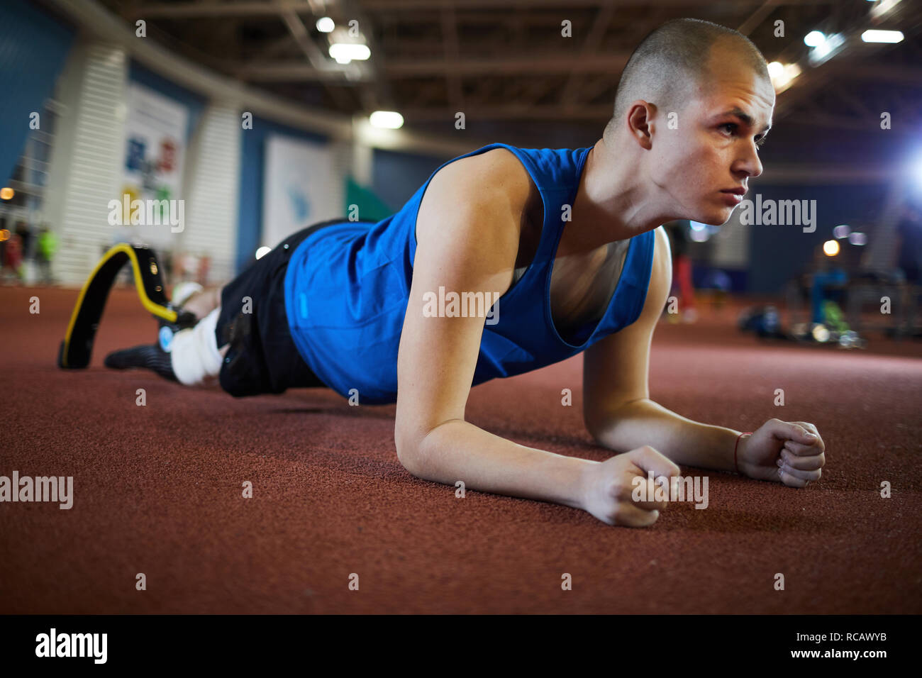 Plank sul Stadium Foto Stock