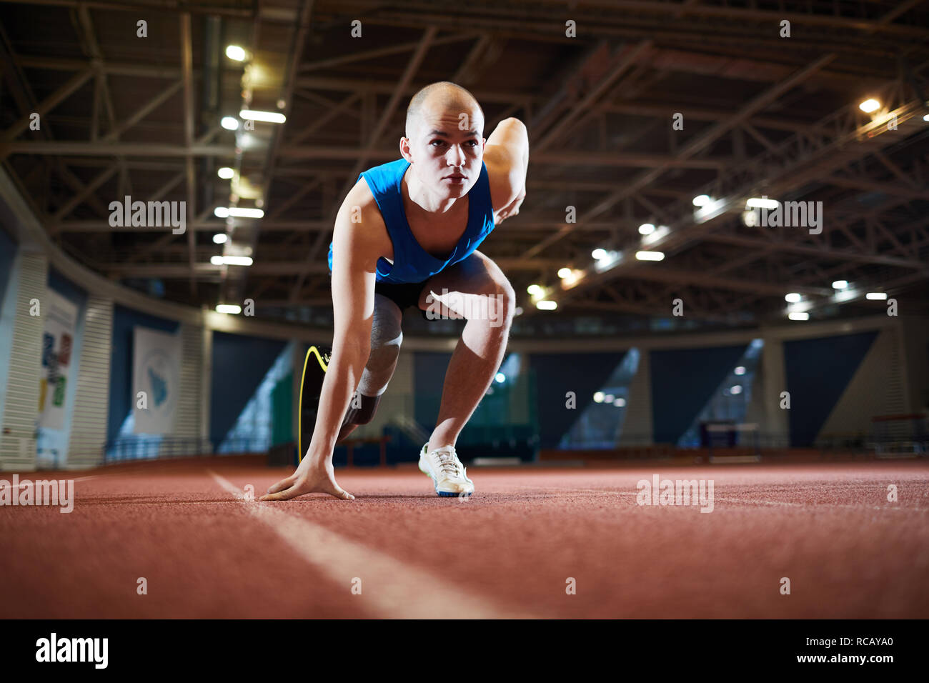 In attesa di avvio Foto Stock