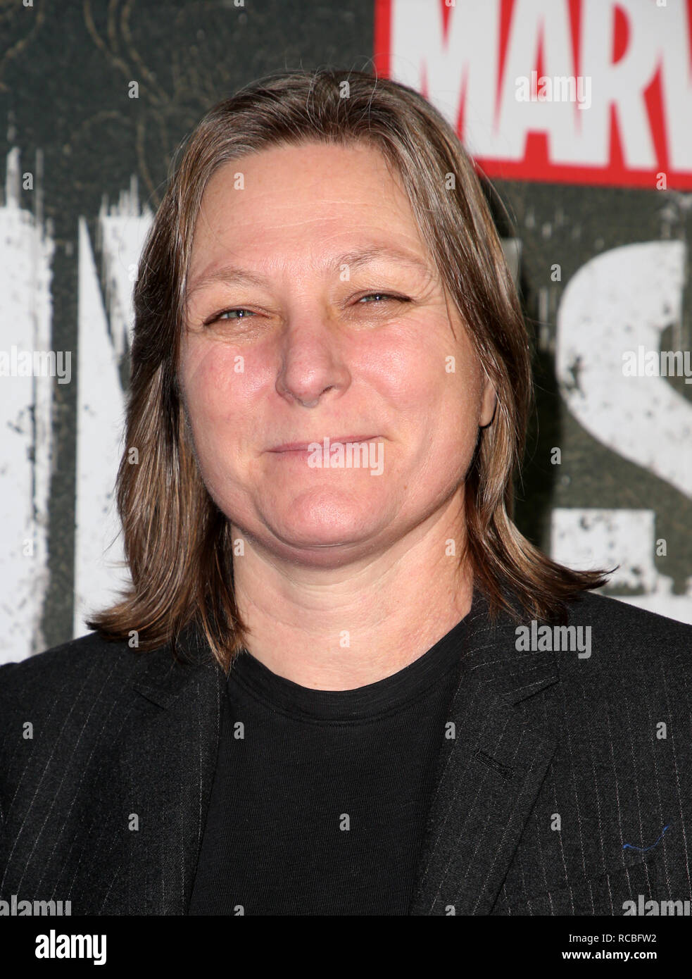 14 gennaio 2019 - Hollywood, CA, Stati Uniti - 14 Gennaio 2019 - Hollywood, California - Cindy Holland. ''Meraviglia's The Punisher'' stagioni 2 Premiere detenute a ArcLight Hollywood. Photo credit: Faye Sadou/AdMedia (credito Immagine: © Faye Sadou/AdMedia via ZUMA filo) Foto Stock