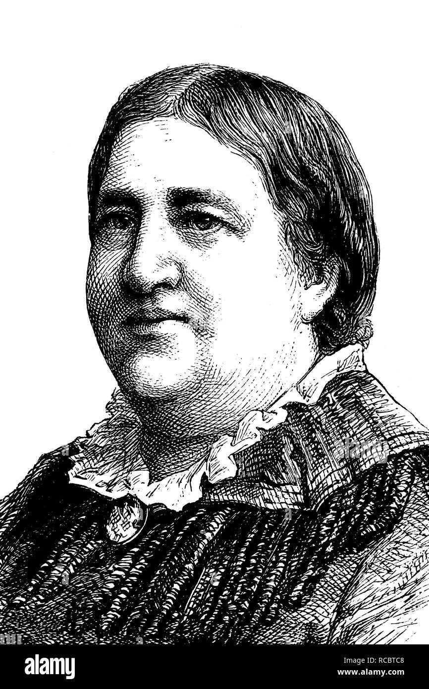 Friederike Wilhelmine Auguste Schmidt, 1833 - 1902, un insegnante tedesco e scrittore, co-fondatore del generale tedesco per donna Foto Stock Friederike Wilhelmine Auguste Schmidt, 1833 - 1902, un insegnante tedesco e scrittore, co-fondatore del generale tedesco per donna Foto Stock