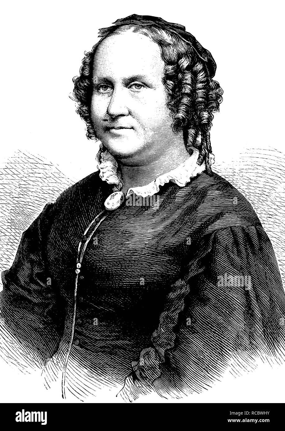 Thekla von Gumpert, noto anche come Thekla von Schober, 1810 - 1897, un tedesco autore di libri per giovani lettori Foto Stock