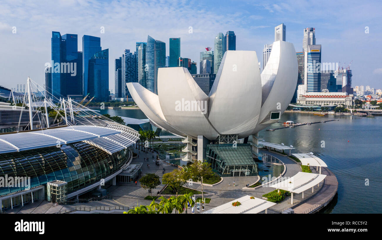 Artscience Museum di Marina Bay Sands, Singapore Foto Stock