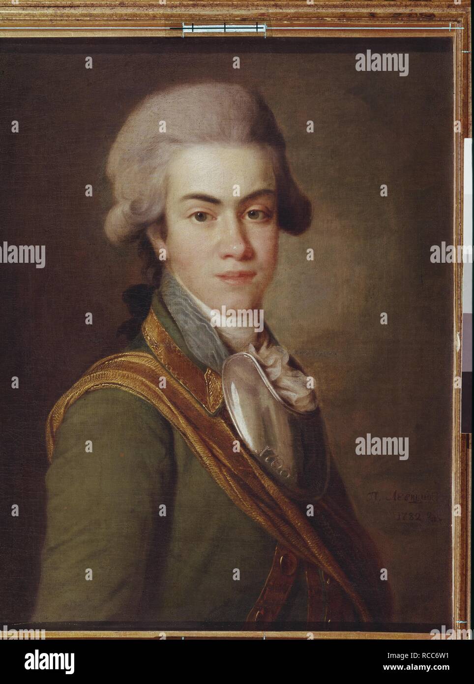 Ritratto del Principe Ivan Mikhaylovich Dolgorukov (1764-1823). Museo : Museo di Arte Russa, Kiev. Autore: Levitsky, Dmitri Grigorievich. Foto Stock