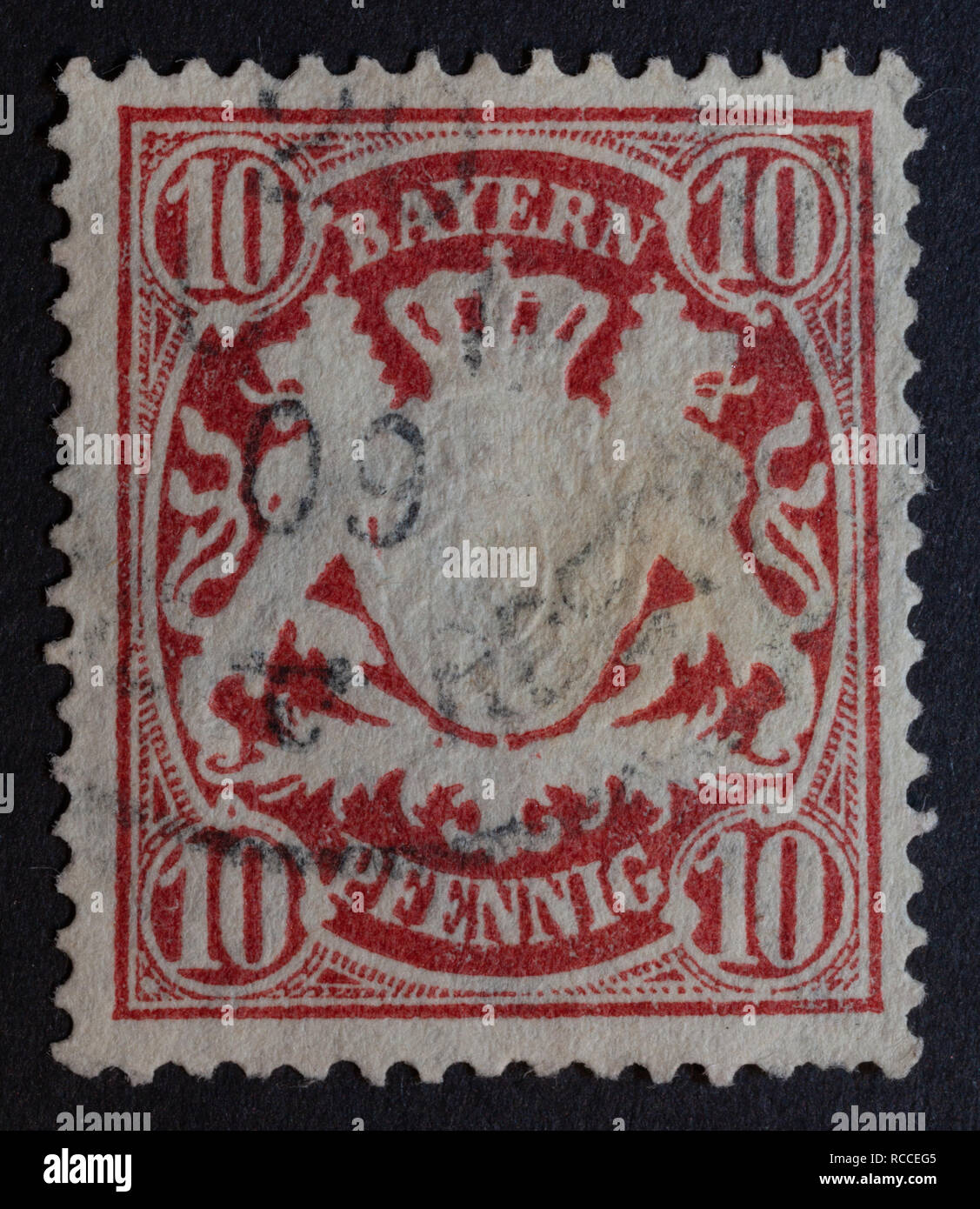 Timbro - Bavaria stemma Foto Stock
