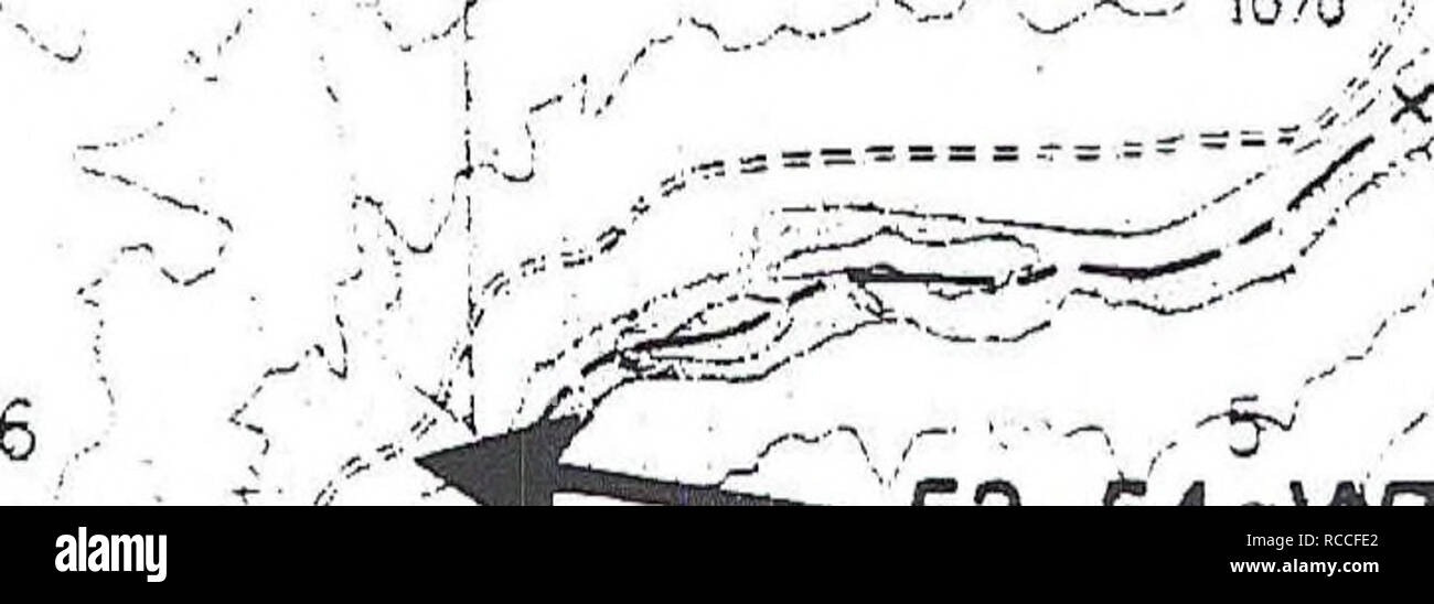 . La distribuzione, la relativa abbondanza, habitat e le associazioni di anfibi e rettili sulla montagna di Craig, Idaho. Anfibi e Rettili. -4142,- WT *J. XJ ho 11 .Mi j â / j ( ^^  r r- - B.Mu wjj j ./ â y 1034/x.-'/-'' L . /' -! Â£ '/ j V, -.""f j-;j- - â ¢.. -5 O W ^ 1 km LS = Long-toed Salamander WT = occidentale (boreale) Toad PT = Pacific Treefrog SF = Spotted Frog WG = Western Terrestrial Garter Snake CG = Comune Garter Snake a = adulti(s) c = chiamando e = uova 1 = larve o girini m = metamorphs (anfibi) j = novellame figura 51. Ubicazione di stagni e gli anfibi e rettili fro Foto Stock