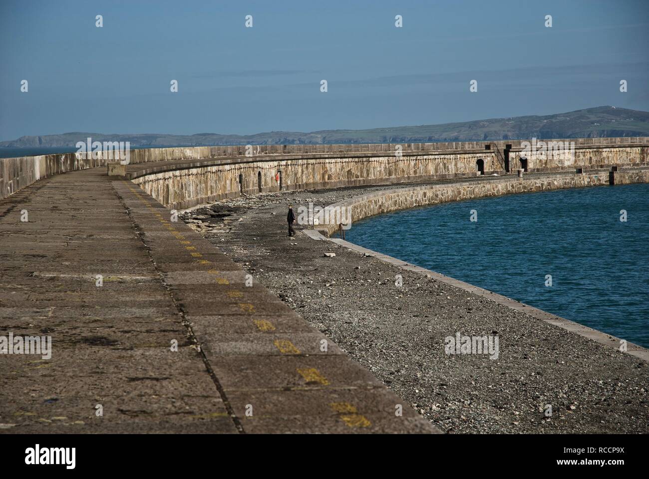 La Scogliera di Holyhead, Holyhead, Anglesey, Galles del Nord, Regno Unito Foto Stock