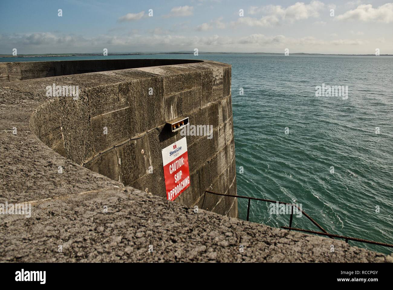 La Scogliera di Holyhead, Holyhead, Anglesey, Galles del Nord, Regno Unito Foto Stock