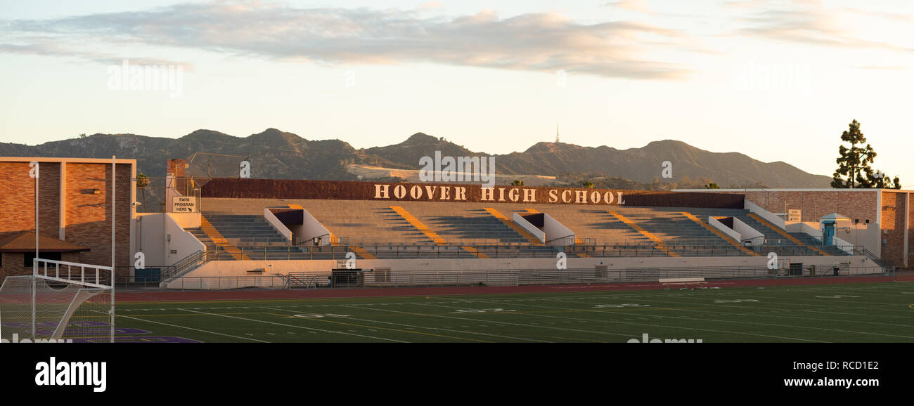 Hoover High School - Glendale, CA. Foto Stock