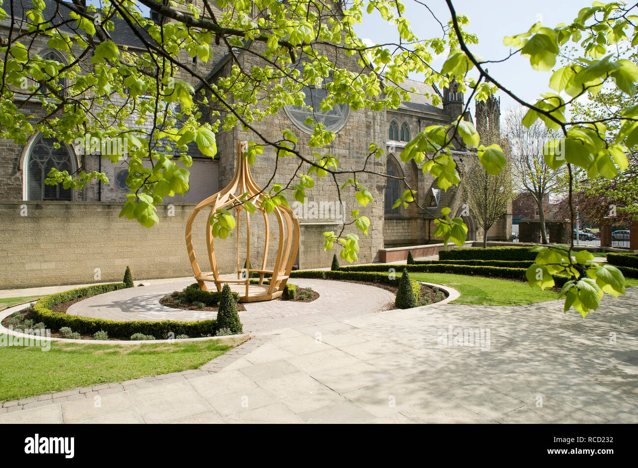 Cattedrale di Salford giardino, Salford, Manchester Foto Stock