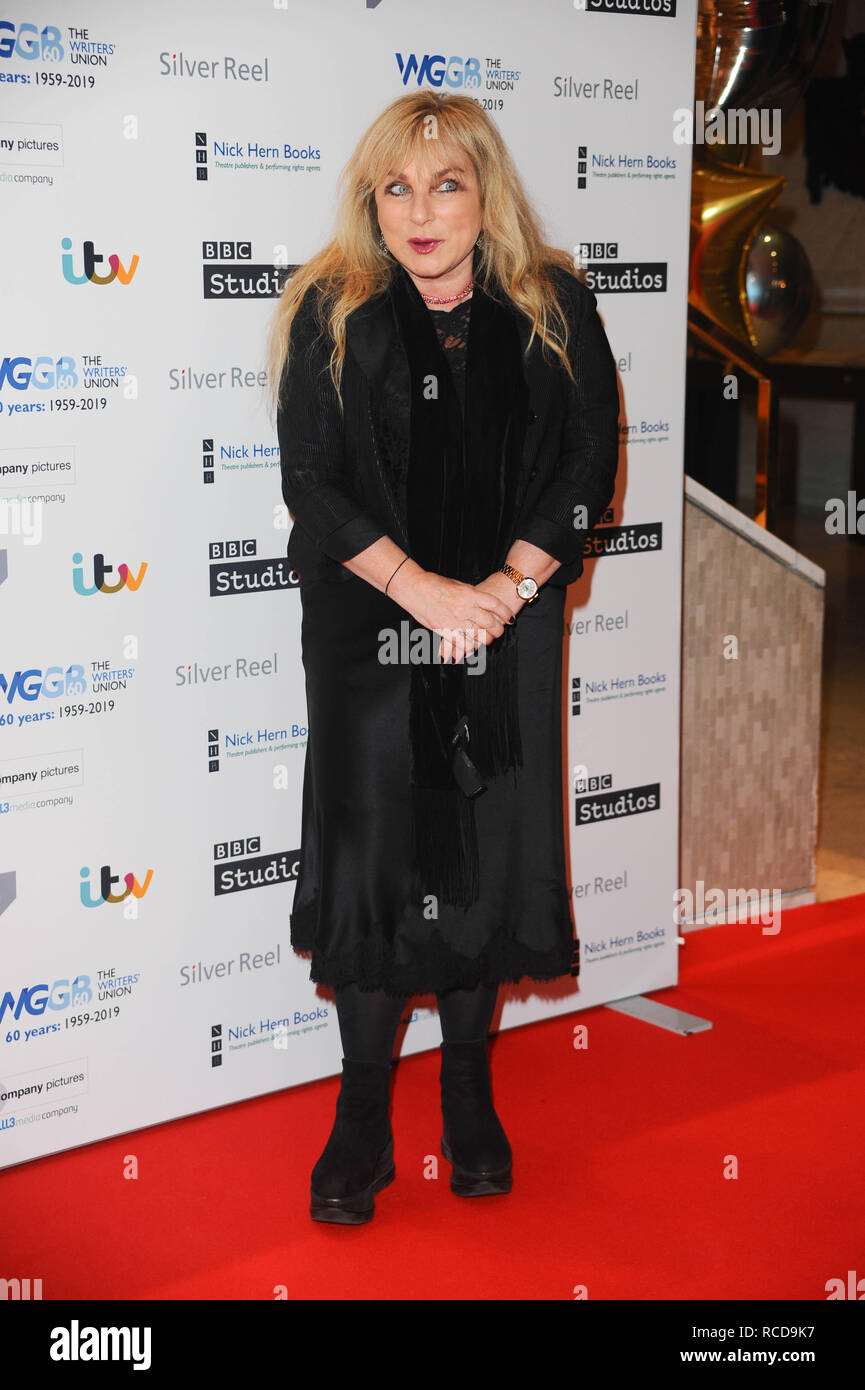 Helen Lederer, arriva per il prestigioso Writers' Guild premi annuali di red-carpet cerimonia che vedrà ancora una volta alcuni dei più acclamati e rispettati scrittori dal film, TV, teatro, videogames, Radio, Libri e industrie di commedia si riuniscono per celebrare il lavoro, il successo e i risultati dei loro coetanei e riconoscere il loro lavoro a sostegno della libertà di parola. Foto Stock