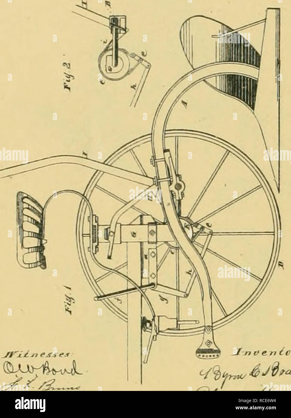 . Digest di attrezzi agricoli, brevettata negli Stati Uniti da D.C. 1789 al Luglio 1881 ... Macchine agricole; brevetti. Aratri-RUOTA O SULKY. B, C BRADLEY Si C, A. AIA. Snlkj-Flow n. 219.800. La tecnologia brevettata sett. 23. 1879 B, C. BEADLEY 4 C, A. AIA. Snlky-Plow. No. 219.800. La tecnologia brevettata sett. 23.-1879.. Si prega di notare che queste immagini vengono estratte dalla pagina sottoposta a scansione di immagini che possono essere state migliorate digitalmente per la leggibilità - Colorazione e aspetto di queste illustrazioni potrebbero non perfettamente assomigliano al lavoro originale. Allen, James T. (James Tito); Stati Uniti. Ufficio brevetti. [New Yo Foto Stock