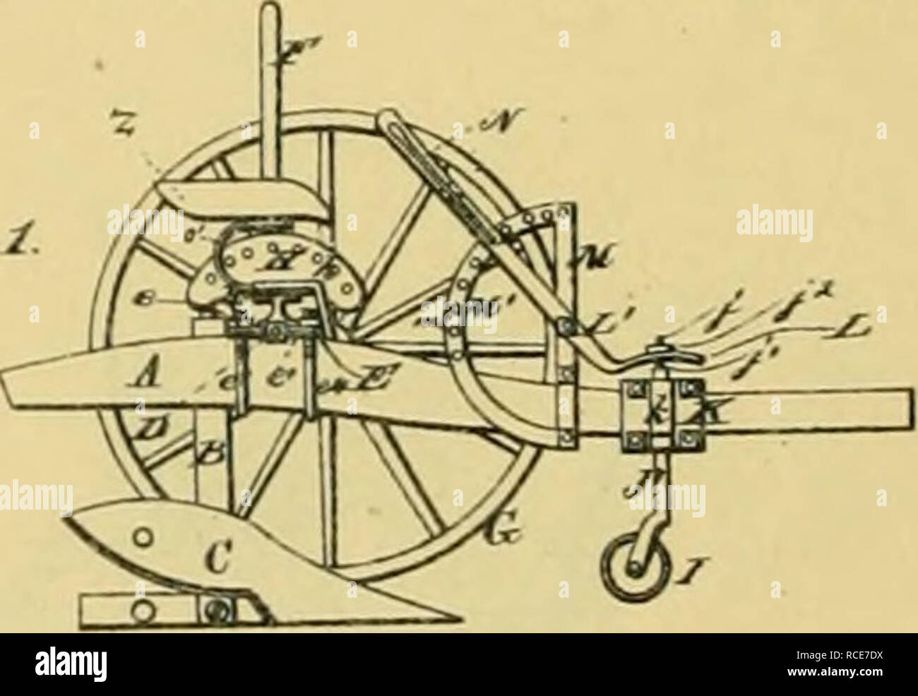 . Digest di attrezzi agricoli, brevettata negli Stati Uniti da D.C. 1789 al Luglio 1881 ... Macchine agricole; brevetti. I J, un, PATNE. Aratro. No. 198.902. La tecnologia brevettata Ian. 1. 1878.. L 3 ra.™.**. ^ - ?^'"!^^"'Vi d5=6r*-*'. Si prega di notare che queste immagini vengono estratte dalla pagina sottoposta a scansione di immagini che possono essere state migliorate digitalmente per la leggibilità - Colorazione e aspetto di queste illustrazioni potrebbero non perfettamente assomigliano al lavoro originale. Allen, James T. (James Tito); Stati Uniti. Ufficio brevetti. [New York, stampato da J. C. von Arx Foto Stock