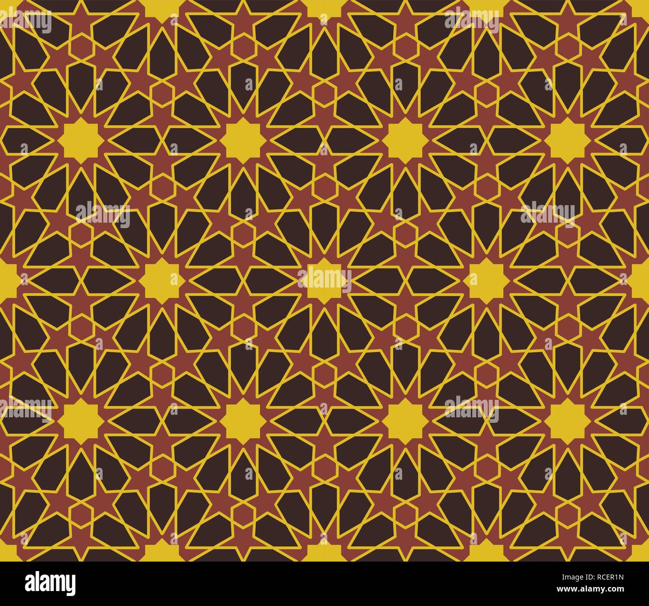 Religiosi stella ornamentali seamless pattern. Illustrazione Vettoriale. Illustrazione Vettoriale