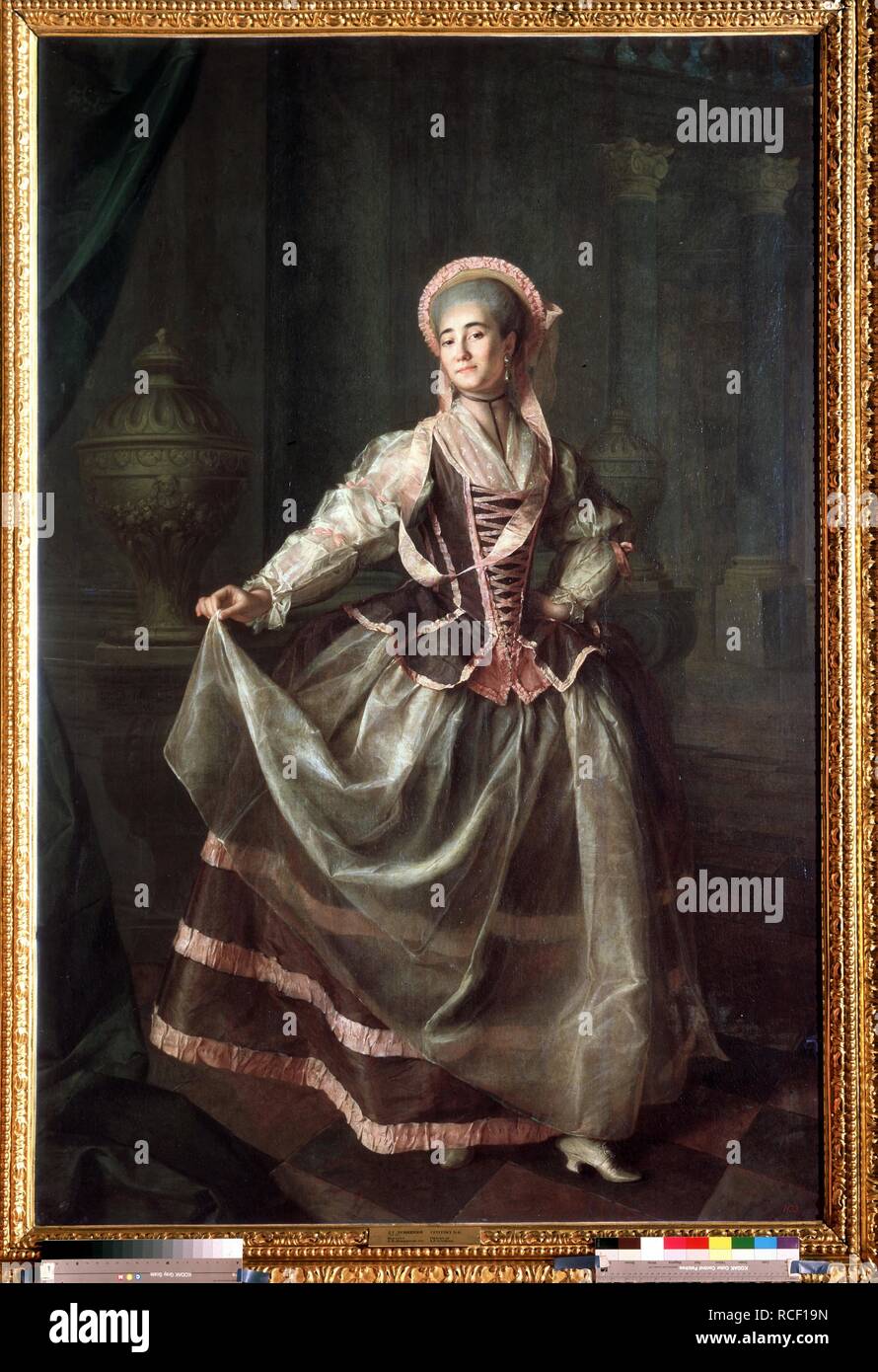 Ritratto di Alexandra Levshina. Museo: State Russian Museum di San Pietroburgo. Autore: Levitsky, Dmitri Grigorievich. Foto Stock