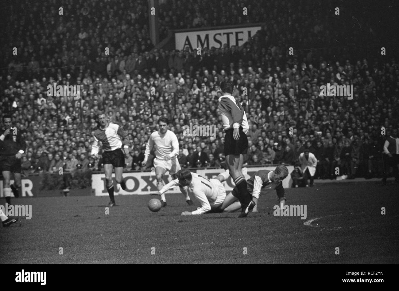 Ajax tegen Feyenoord 1-1 in Olympisch Stadion, Bestanddeelnr 917-6651. Foto Stock