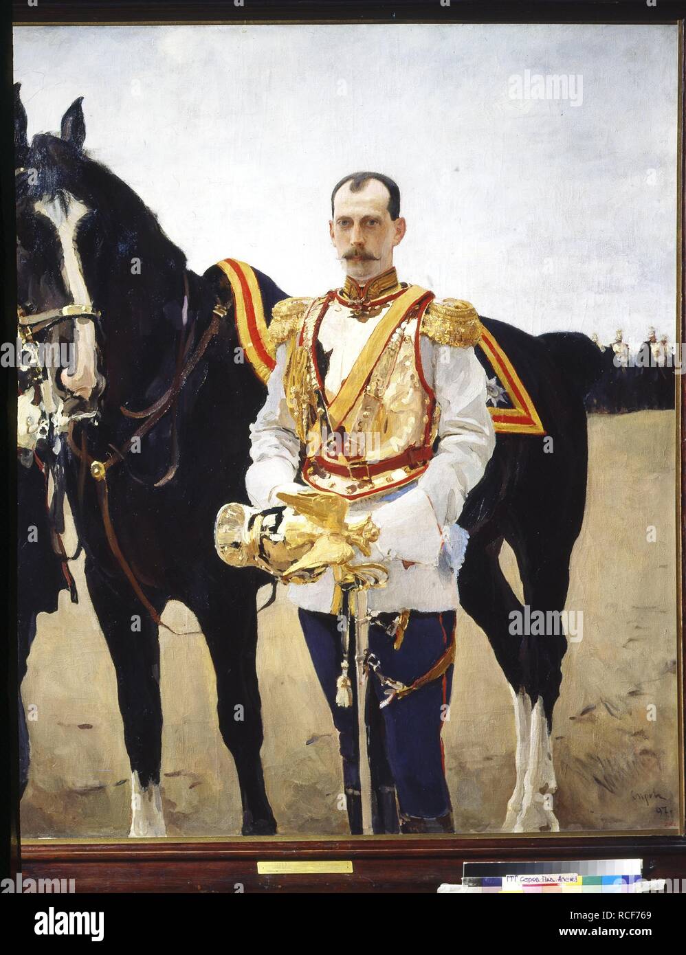 Ritratto del granduca Paul Alexandrovich di Russia (1860-1919). Museo: Membro Galleria Tretyakov di Mosca. Autore: Serov, Valentin Alexandrovich. Foto Stock