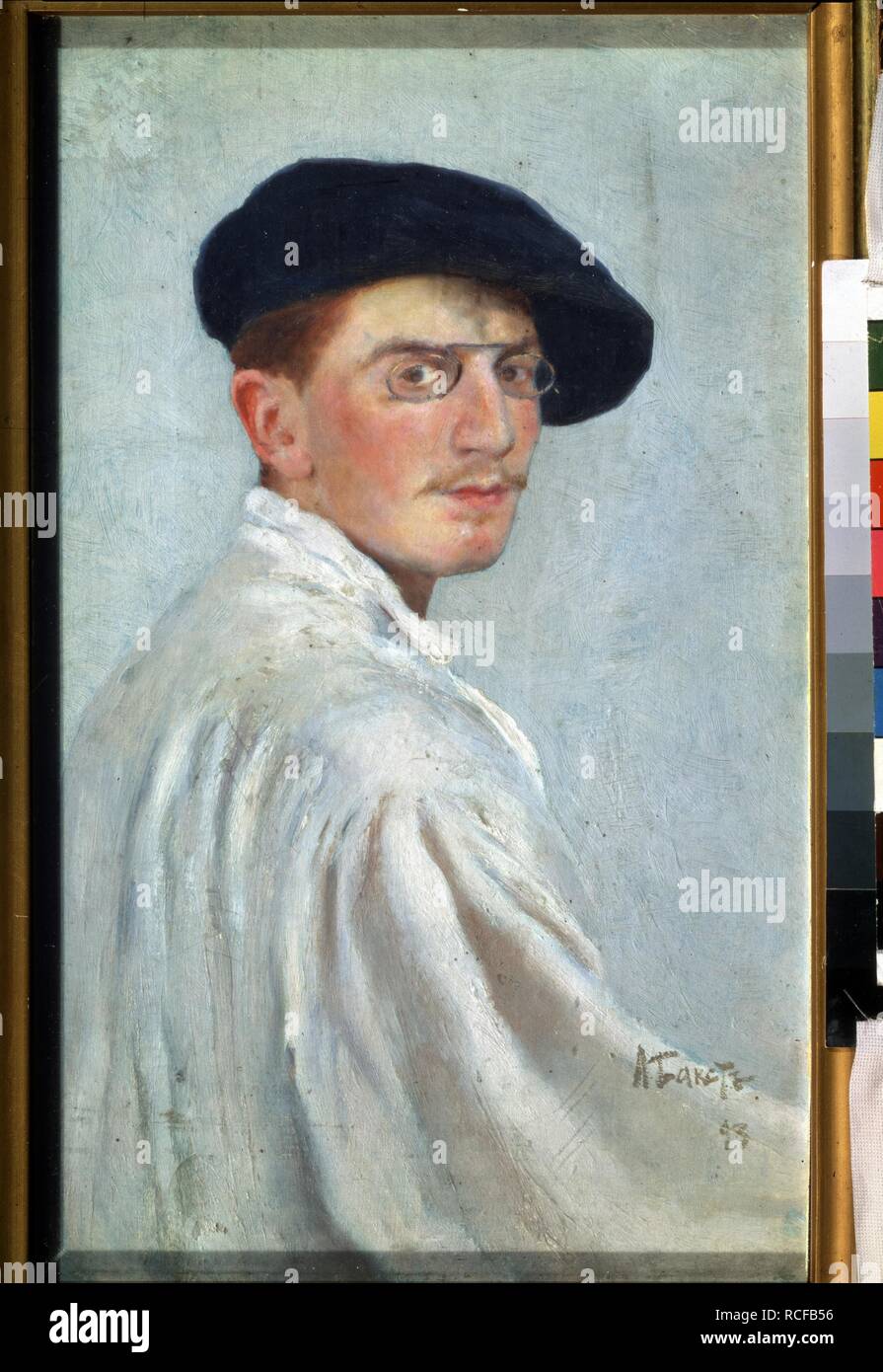 Self-portrait. Museo: State Russian Museum di San Pietroburgo. Autore: Bakst, Leon. Foto Stock
