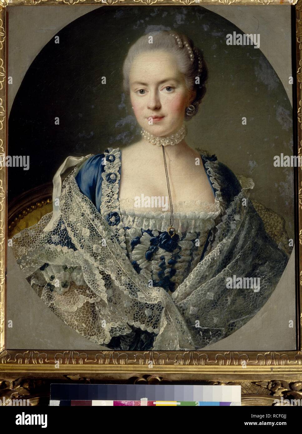 Ritratto della Principessa Darya Petrovna Saltykova (1739-1802), née Chernysheva. Museo: Stato A. Museo di Belle Arti Puskin di Mosca. Autore: Drouais, François-Hubert. Foto Stock