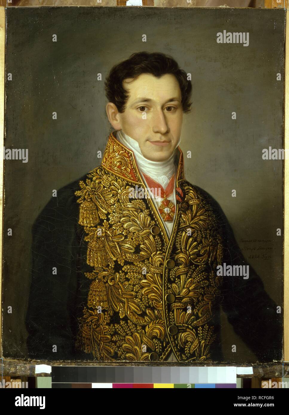 Ritratto di Grigory Mitusov (1795-1871). Museo: State Russian Museum di San Pietroburgo. Autore: Levitsky, Dmitri Grigorievich. Foto Stock