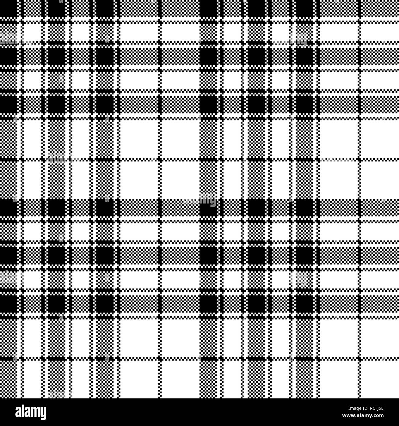 Pride of Scotland tartan scozzese di controllo pixel pattern senza giunture. Illustrazione Vettoriale. Illustrazione Vettoriale