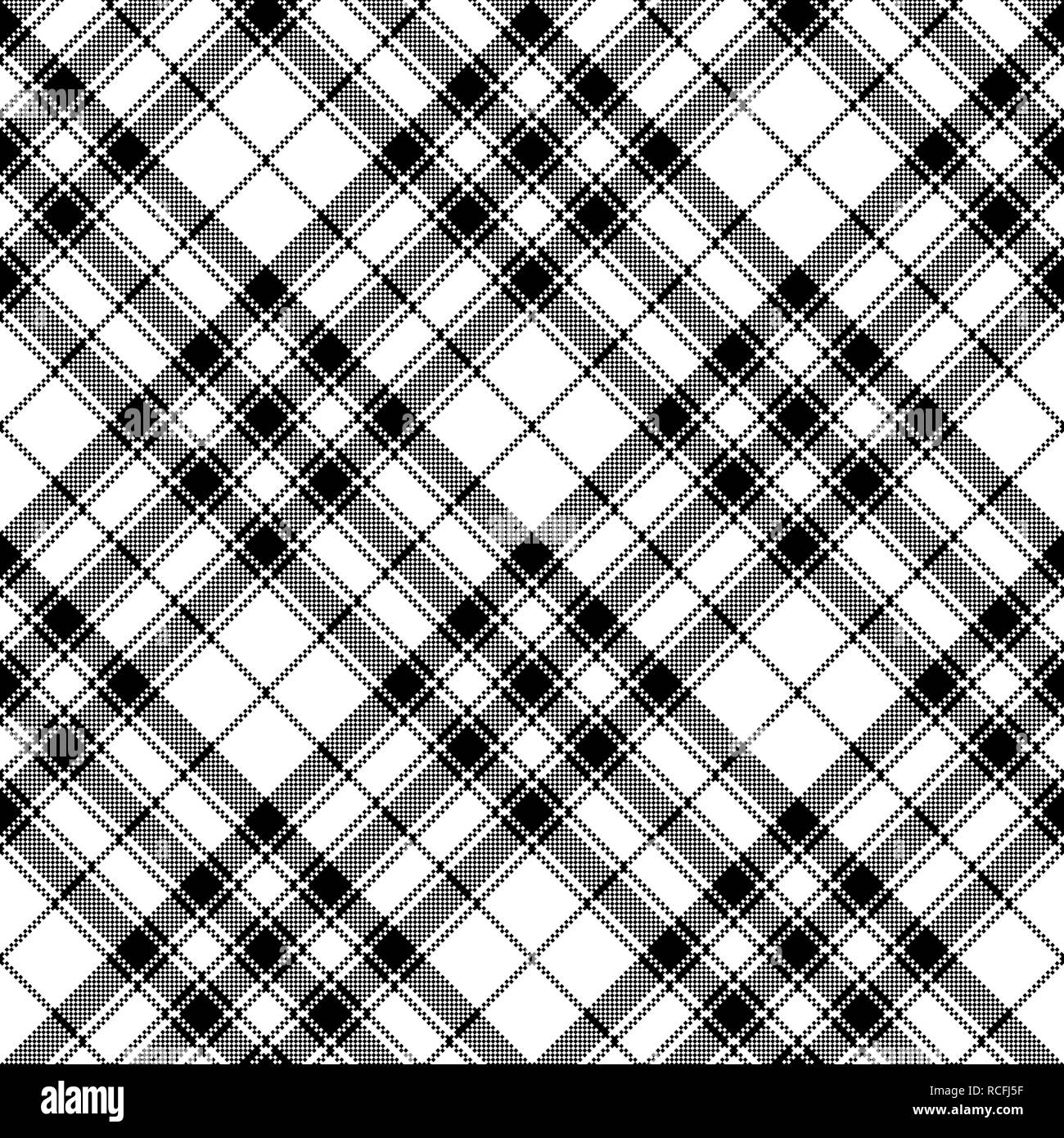 Pride of Scotland tartan scozzese di controllo pixel pattern senza giunture. Illustrazione Vettoriale. Illustrazione Vettoriale