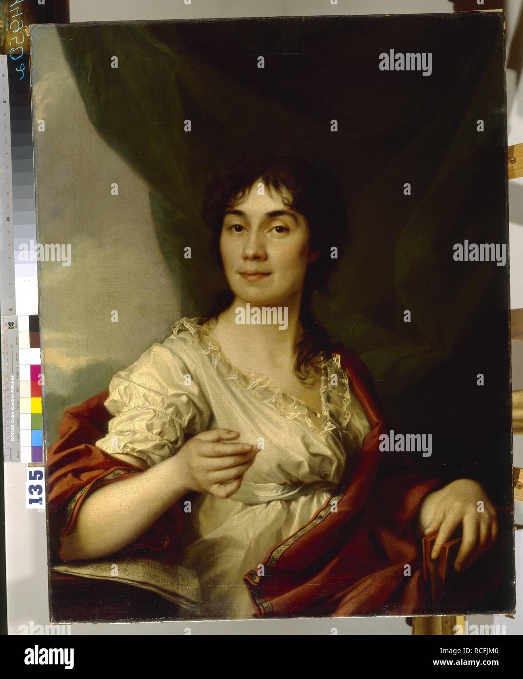 Ritratto della contessa Anna Stepanovna Protasova (1745-1826). Museo: State Russian Museum di San Pietroburgo. Autore: Levitsky, Dmitri Grigorievich. Foto Stock